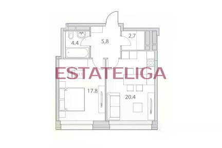 Сдается 2-комн. квартира, 51 м²