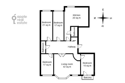 Сдается 5-комн. квартира, 163 м²