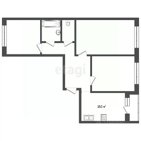 Продается 3-комн. квартира, 77,2 м²