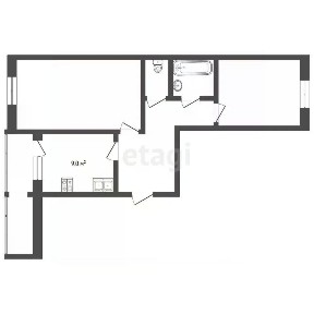 Продается 2-комн. квартира, 53,3 м²