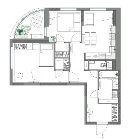 Продается 2-комн. квартира, 59 м²