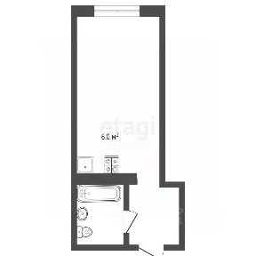 Продается студия, 22,1 м²
