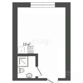 Продается студия, 18,5 м²