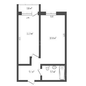 Продается 1-комн. квартира, 36,6 м²