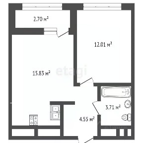 Продается 1-комн. квартира, 36,3 м²
