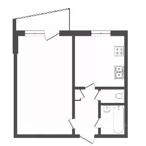 Продается 1-комн. квартира, 33,3 м²