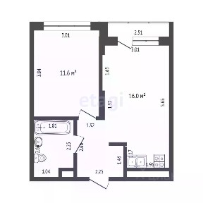 Продается 1-комн. квартира, 37 м²
