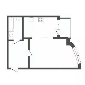 Продается 1-комн. квартира, 54,6 м²