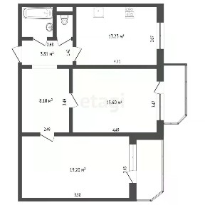 Продается 2-комн. квартира, 64 м²