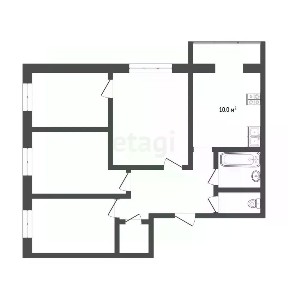 Продается 4-комн. квартира, 62,4 м²