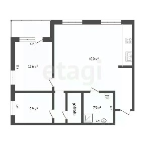 Продается 2-комн. квартира, 78,9 м²