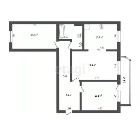 Продается 3-комн. квартира, 91,1 м²
