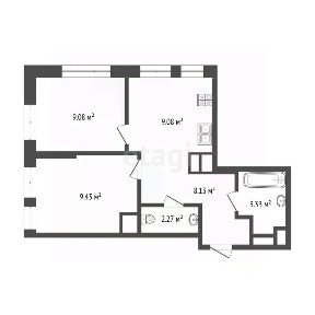 Продается 2-комн. квартира, 41,4 м²