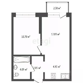 Продается 1-комн. квартира, 37,7 м²
