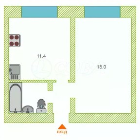 Продается 1-комн. квартира, 20,8 м²