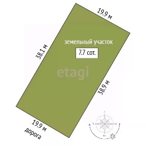 Продается участок, 7,7 сот.