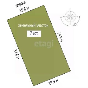 Продается участок, 7 сот.