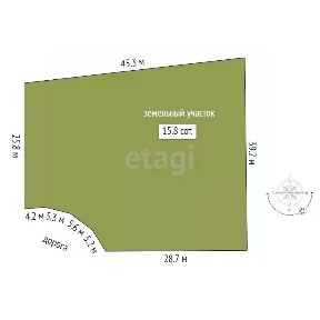 Продается участок, 15,8 сот.