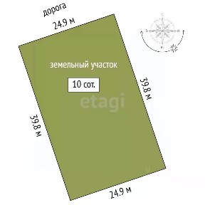 Продается участок, 10 сот.