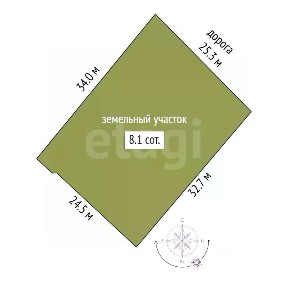 Продается 2-этажный дом, 40 м²