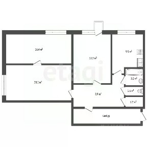 Продается 3-комн. квартира, 72 м²