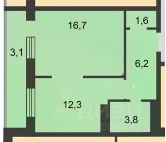 Продается 1-комн. квартира, 41 м²