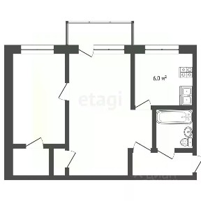 Продается 2-комн. квартира, 44,9 м²