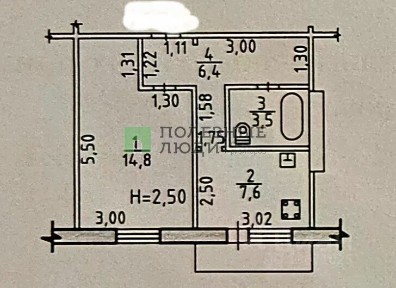 Продается 1-комн. квартира, 32,3 м²