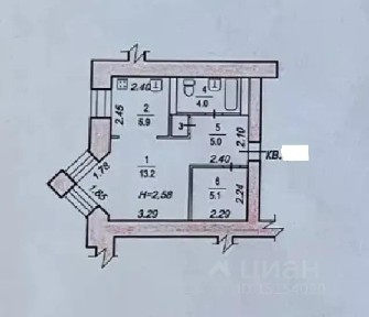Продается 1-комн. квартира, 33,6 м²