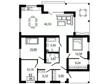 Продается 1-этажный дом, 154,2 м²