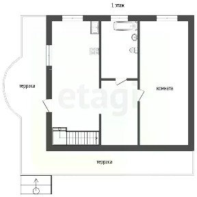 Продается 2-этажный дом, 60 м²