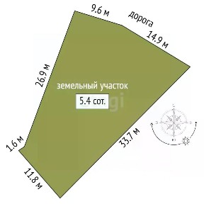 Продается участок, 5,39 сот.