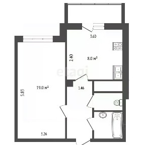 Продается 1-комн. квартира, 35,9 м²