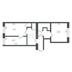Продается 3-комн. квартира, 43,2 м²