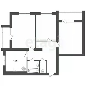 Продается 3-комн. квартира, 74 м²