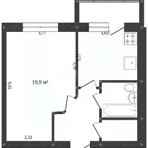 Продается 1-комн. квартира, 42 м²