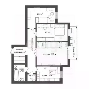Продается 3-комн. квартира, 88,7 м²