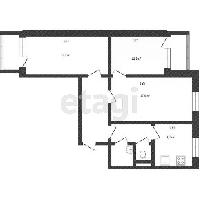 Продается 3-комн. квартира, 72 м²