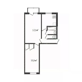 Продается 2-комн. квартира, 43,2 м²