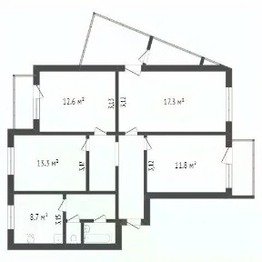 Продается 4-комн. квартира, 82,6 м²