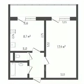 Продается 1-комн. квартира, 34 м²