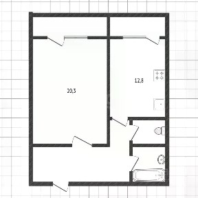 Продается 1-комн. квартира, 49,2 м²