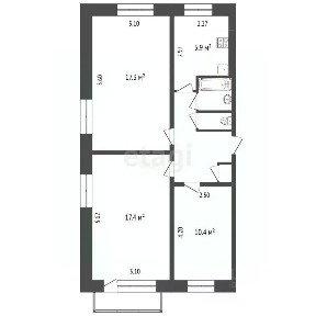 Продается 3-комн. квартира, 61,5 м²