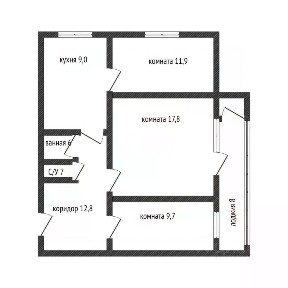 Продается 3-комн. квартира, 64,8 м²