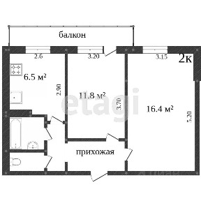 Продается 2-комн. квартира, 45 м²