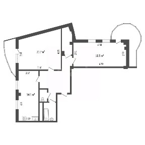 Продается 2-комн. квартира, 75,6 м²