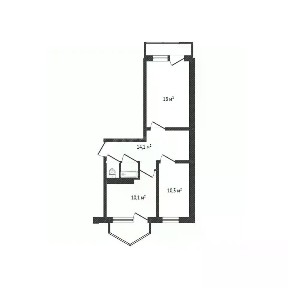 Продается 2-комн. квартира, 56,4 м²