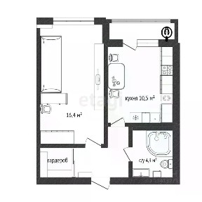 Продается 1-комн. квартира, 37,5 м²
