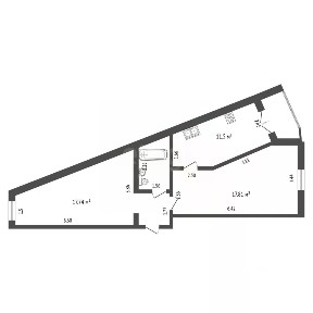 Продается 2-комн. квартира, 56,1 м²