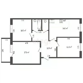Продается 3-комн. квартира, 70,4 м²